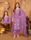 Blush By Tunic House Mul Chanderi Kurti With Bottom Dupatta